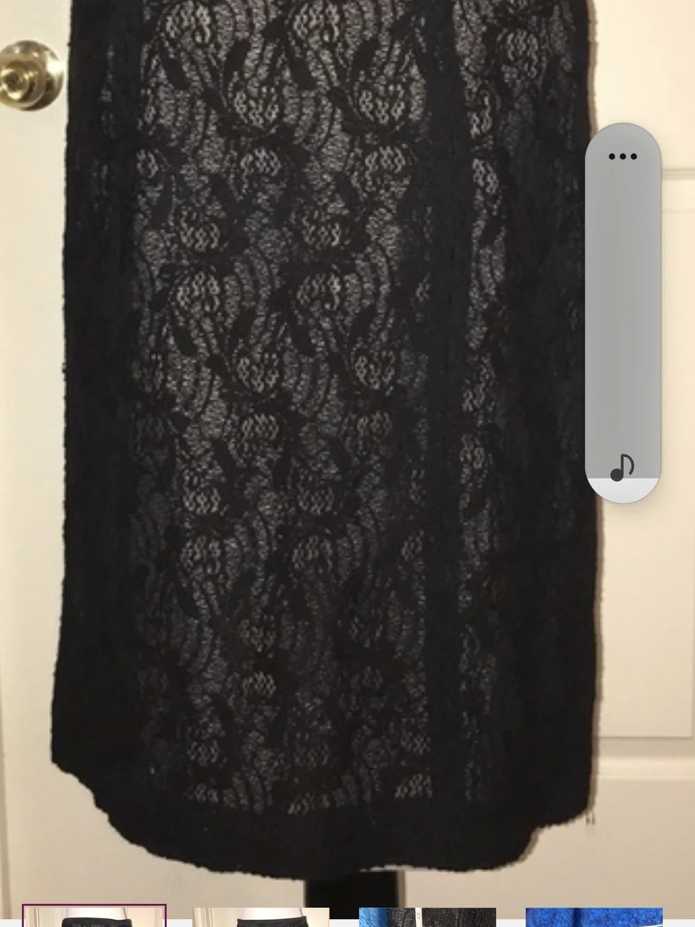 Worthington Black Lace Pencil Skirt